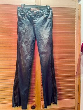 Joe Boxer Flare Jeans with Side Stripe Detail